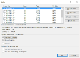 Automatically Updating Graphs In Word Or Powerpoint