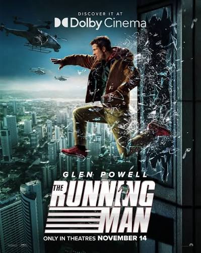 🏃‍♂️ New posters for THE RUNNING MAN 🩸 @paramountpics has just released a  stunning new batch of posters for the upcoming film directed by Edgar  Wright and starring Glen Powell. Based on