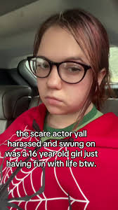 Halloween Actor Gets in Her Face