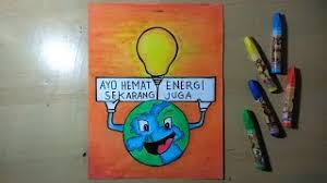 Lampu merupakan salah satu komponen yang banyak menggunakan listrik. Cara Membuat Gambar Poster Hemat Energi Listrik Youtube