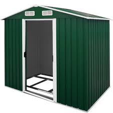 Deuba Xl Metall Geratehaus 4 2m Mit Fundament Real De