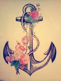 Sea anchor from decorative ornate ornaments and vector. Refuse To Sink Hearts Anchor Amp Flowers Illustration Drawn By Jimena Tattoos For Women Flowers Anchor Tattoos Tattoos
