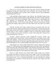 Upacara bendera peringatan hut ke 74 kemerdekaan ri tahun 2019 secara serempak akan dilaksanakan seluruh instansi, mulai dari penghormatan pasukan. Laporan Sambutan Hari Koperasi Sekolah