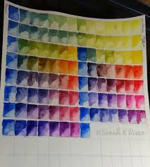 Watercolour Mixing Chart Sarah K Reece