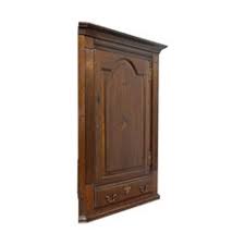 Hampton bay shaker satin white stock assembled diagonal corner wall kitchen cabinet (24 in. Oak Corner Cabinets 73 For Sale On 1stdibs