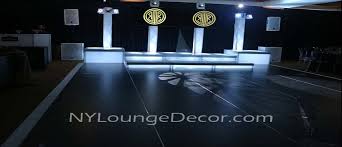 Our extensive collection of lounge furniture rental inventory is among the highest quality in the industry. Laminate Black Dance Floor Ny Lounge Decor