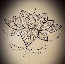 Lotus Mandala Tattoo Sketch Mandala Flower Tattoos Mandala Tattoo Design Leg Tattoos