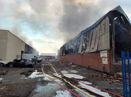 Firefighters worked overnight to douse . Hshm Qc Blq Om