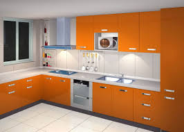 Orange And White Kitchen Cabinets Design Ideas Kitchen Furniture Design Simple Kitchen Design Kitchen Cabinet Styles