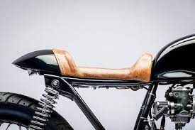Black And Copper 550 Custom Built Motorcycle Gessato Cb550 Cafe Racer Cafe Racer Cafe Racer Seat