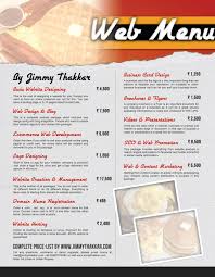 Price List By Jimmy Thakkar Basic Website Design Web Design Basic Website