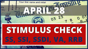 Stimulus Check Social Security Ssi Ssdi Va Rrb Irs Payment Update Details 4 28 Non Filers Youtube