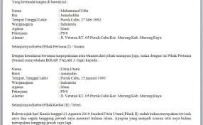 Contoh surat kuasa pengambilan surat cerai di pengadilan. Contoh Surat Pernyataan Cerai Talak 3 Contoh Wa Cute766