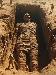 Giant mummy discovered in desert sands