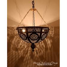 Moroccan Pierced Brass Pendant Lights