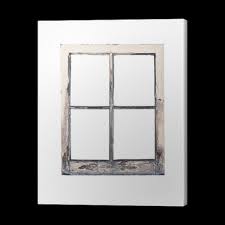 Hanger back included for wall mounting also this product may have splinters and random nail holes Old Rustic Window Frame Canvas Print Pixers We Live To Change