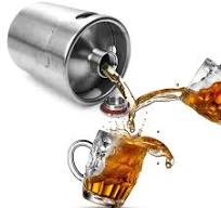 2L Mini Growler Keg из нержавеющей стали пива пиво -бочонок винную крышку  вина кувшин пиво домашний завод Homebrew