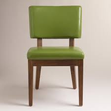 Green Sophia Bonded Leather Chairs Set Of 2 World Market Bonded Leather Chair Office Chair Diy Dinning Room Chairs