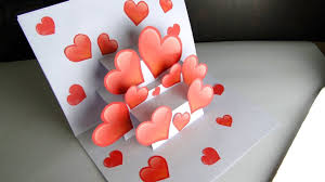 Simply follow the instructions below and make sure to watch the video to see how to fold the card. Diy 3d Pop Up Card Handmade Heart Card For Valentine S Day Youtube