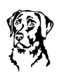 Labkeno Animal Stencil Dog Stencil Dog Silhouette