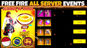 Garena free fire is one of the most popular battle royale game which played in the mobile devices. Free Fire All Server Events 2021 Free Fire New Event Free Fire Redeem Code Vps And Vpn