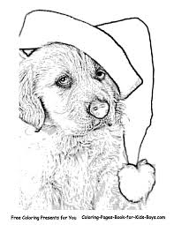 Printable cute dog wish merry christmas coloring page. Christmas Dog Coloring Pages To Print Coloring Pages For All Ages Coloring Home
