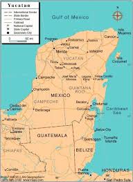 Map Of Yucatan Peninsula Cozumel Map Cancun Where Is Belize