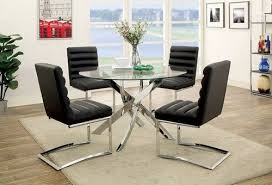 5 Pc Furniture Of America Yasmin Black Dining Room Table Set Cm3381t Hogar Comedor