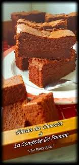 Gateau Au Chocolat A La Compote De Pommes Compote De Pomme Gateau Pomme Chocolat Gateau Compote De Pomme