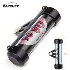 Carchet Secure Motorcycle Motorbike Tube Tax Disc Cylindrical Holder Black Universal 11cm Holder Black Exterior Accessories Voss Bottle