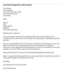 Learn why sending a thank you email after your interview is vital. Volunteer Resignation Letter Samples Examples Word Pdf