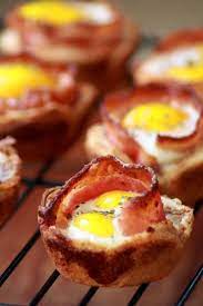 Bacon And Egg Cups Recipes Food Yummy Breakfast
