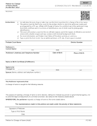Once a change in management has been made internally by the entity, the management records with the secretary of state may be updated in two ways. Free Connecticut Name Change Forms How To Change Your Name In Ct Pdf Eforms