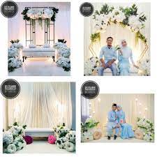 I have to handle all the stuff with emak punya pertolongan. Diy Pelamin Pastel Cream Gerbang Pernikahan Latar Belakang Pernikahan Perkawinan