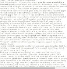 Good Intro Paragraph For A Research Paper Research Paper Introduction Research Paper Thesis Term Paper