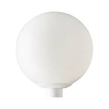 Mid Century Modern Post Light White Acrylic Globe By Progress Lighting P5426 60 Destination Lighting