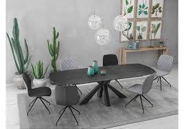 Evermore mid century modern dining table: Vale Furnishers Fuji Extendable Dining Table