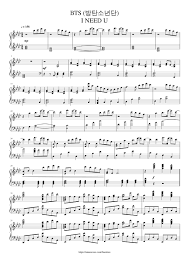 Bts Ë°©íìëë¨ I Need U Suga Piano Full Solo Sheet Music For Piano Solo Musescore Com