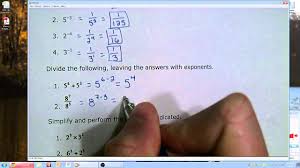 Integer Exponents Solutions Examples Videos Worksheets Games Activities