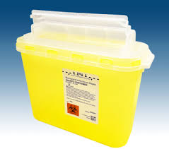 5.4 qt Sharps Disposal Container | Sharps Disposal | Plasti ...