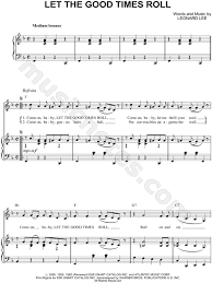 Shirley Lee Let The Good Times Roll Sheet Music In F Major Download Print Sku Mn0042902
