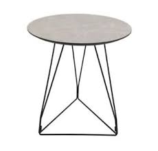 What are the features of a modern bedside table? Grey Marble Side Table Round Stone Effect End Lamp Bedside Unit Black Metal 5060644181911 Ebay