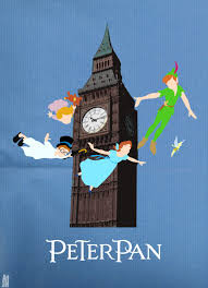 Peter Pan Invite Template Hands On The Clock Will Reflect Party Time Peter Pan Disney Peter Pan And Tinkerbell Disney Posters