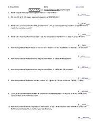 At half the volume it takes to reach the equivalence point. Acid Base Titration Practice Worksheet Canvas Schoology Google