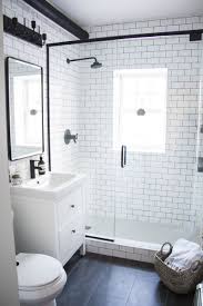 A Modern Meets Traditional Black And White Bathroom Makeover Small Master Bathroom Small Bathroom Bathroom Remodel Master