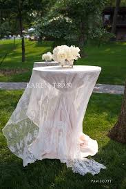 Pin By Lou Ann Wollett On Weddings Tablecloths Cocktail Table Decor Wedding Wedding Linens