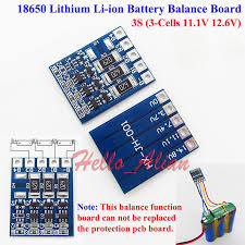 3s 11 1v 12 6v 18650 Li Ion Lithium Battery Charger Module Balance Board 3s New Lithium Battery Charger Lithium Battery Electronics Basics