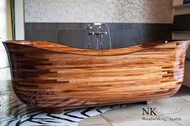 wooden bathtubs