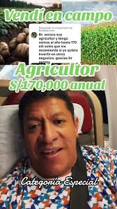 Agricultor Vendo S/170,000 Anual en Campo