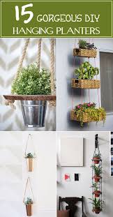 8 fresh + fun diy outdoor planters. 15 Gorgeous Diy Hanging Planter Ideas To Beautify Your Home Diy Hanging Planter Hanging Plants Indoor Hanging Flower Pots